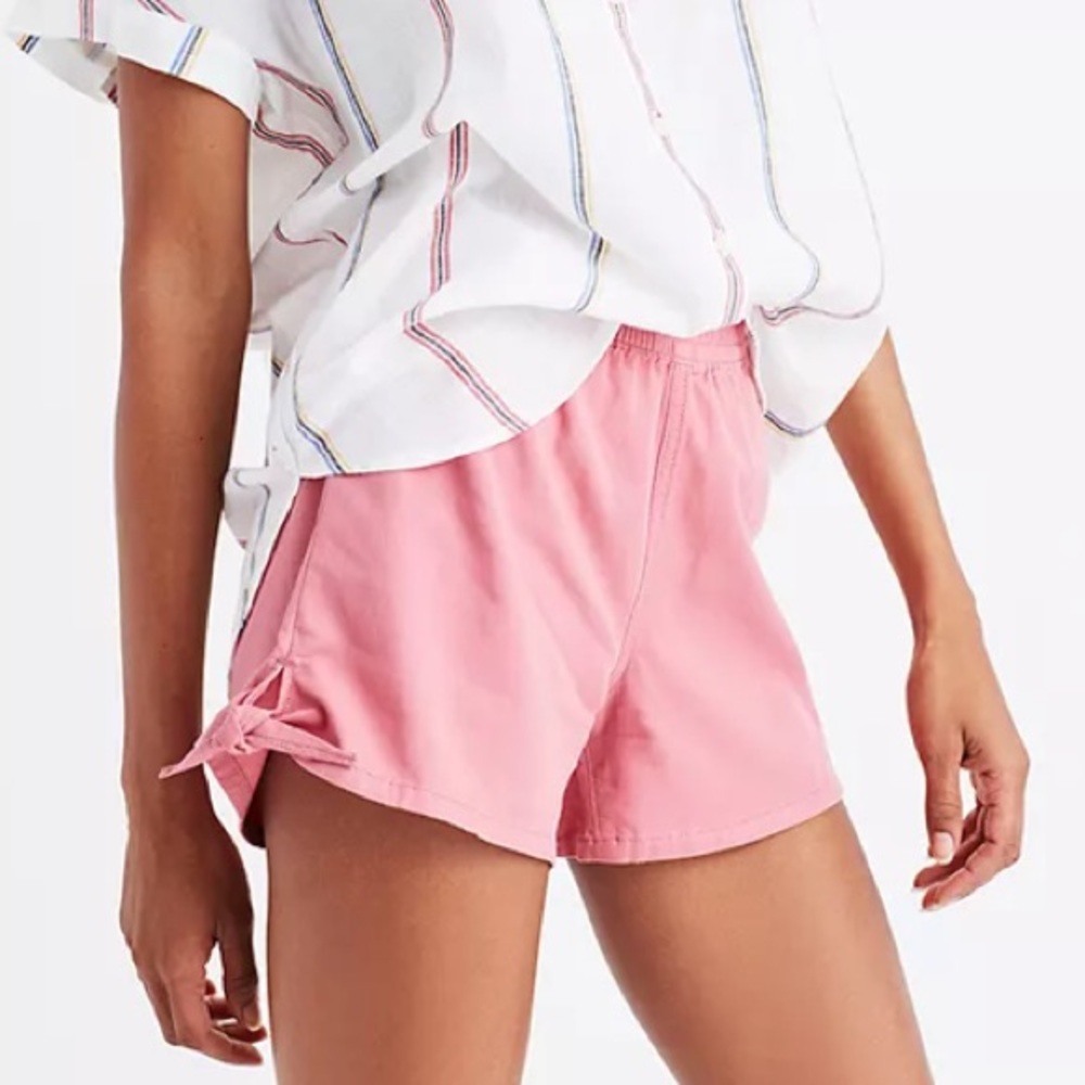 Madewell Pull-On Side-Tie Shorts